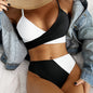 Bikini Patchwork Swimwear Ribbed Women's Swimsuit Knot Back Beachwear Ruched Butt Biquinis Bathing Suits 6ad065fe 158e 46ec 9