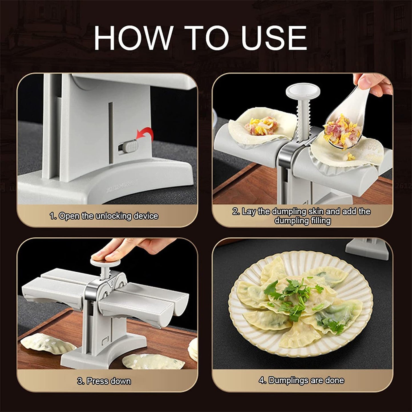 Dumpling Mould Double Head Dumpling Mold Lazy Artifact Manual Press Noodle Dumpling Maker Kitchen Accessories Dumpling Maker 
