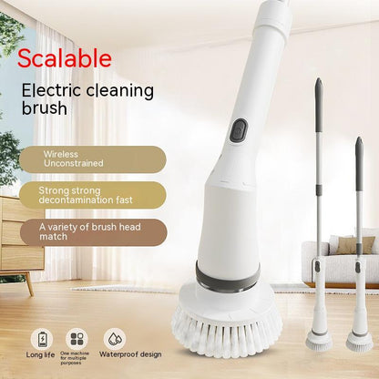 Electric Scrubber Cleaning Wall Long Handle Elbow Telescopic Multifunction Cleaning Brush 6af27c65 f8ad 4435 bac6 60f812f3e4b