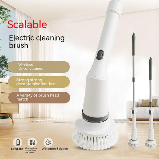 Electric Scrubber Cleaning Wall Long Handle Elbow Telescopic Multifunction Cleaning Brush 6af27c65 f8ad 4435 bac6 60f812f3e4b