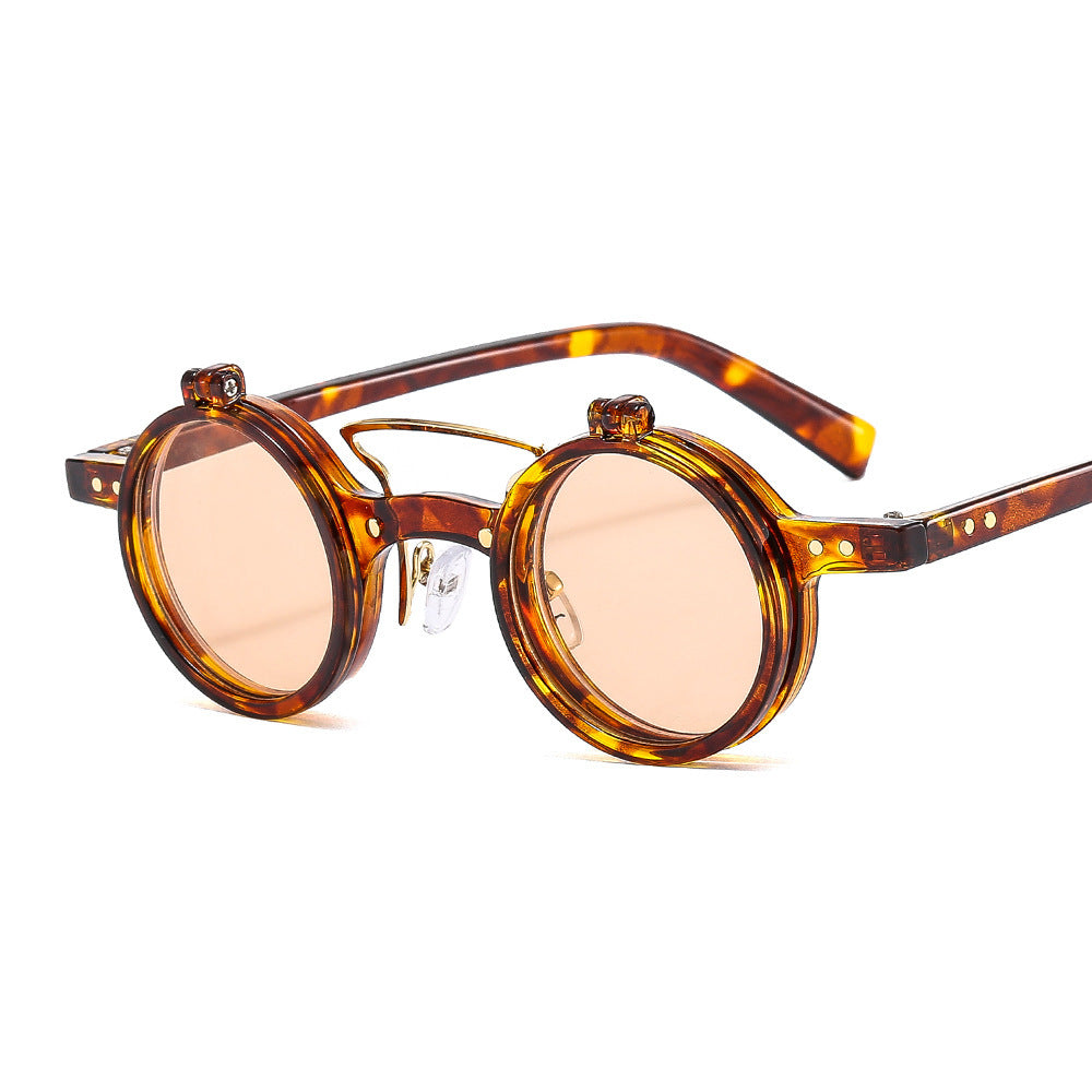 New Round Frame Punk Double-layer Flip Sunglasses 6b05955e 2432 416b a4bf 22e00c49c40c