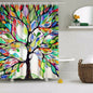 3D Printing Bathroom Waterproof Curtain Colorful Big Tree Polyester Shower Curtain Household Supplies Foreign Trade Popular Style Amazon - HD Wireless Product #5