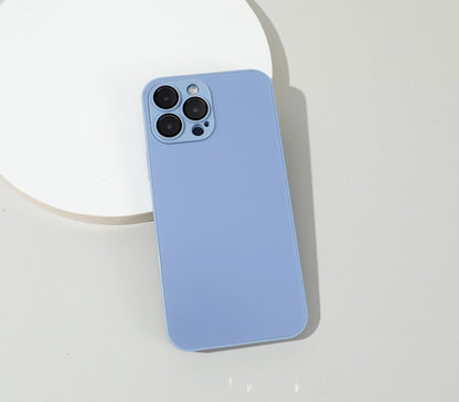 Frosted Glass Primary Color Comes With Lens Protector Phone Case - 图片 8