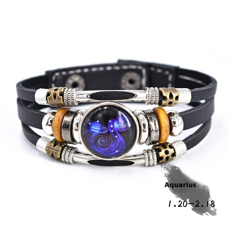 Personalized Three-layer Woven Beads Leather Bracelet 6b2dc3ac de45 4702 a1d7 0df9c2145419 trans
