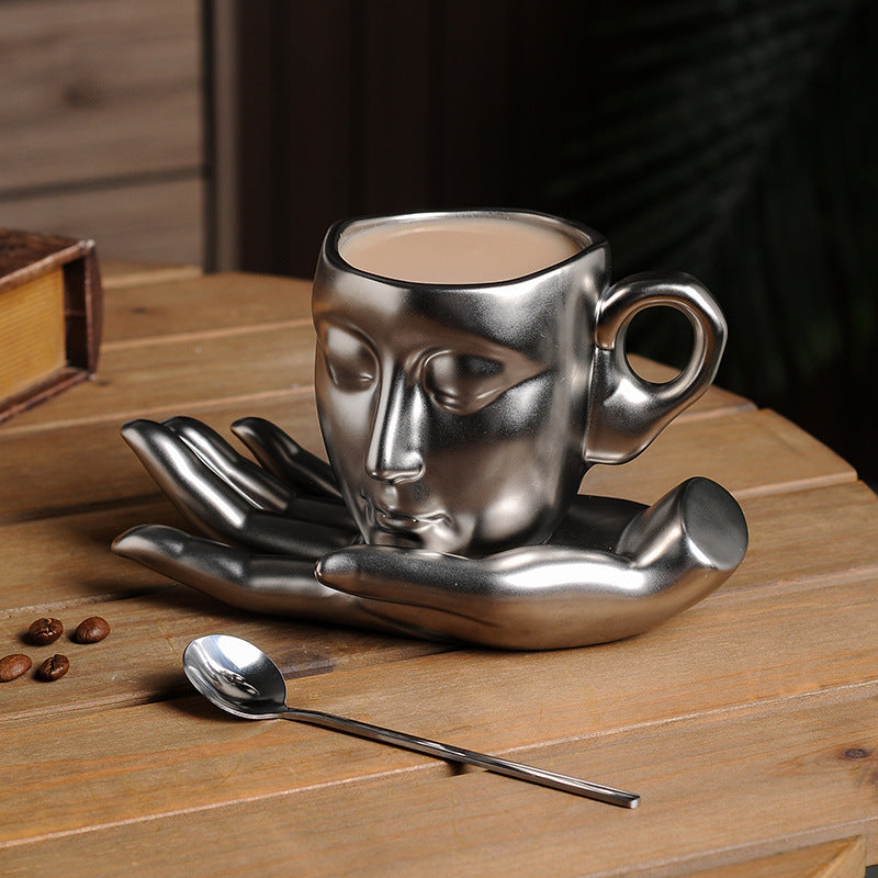 High Temperature Ceramic Creative Abstract Art Hand Fragrance Coffee Cup 6b3072e6 60b1 4f0f 8641 6a961ffb9890