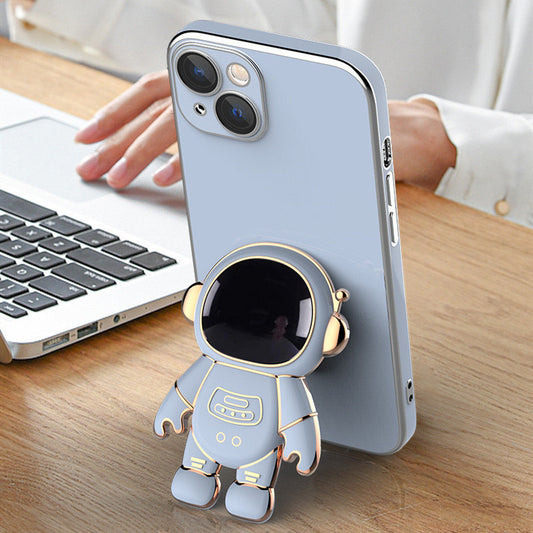 3D Astronaut Phone Case Anti-Drop Electroplating Bracket - HD Wireless Product #1