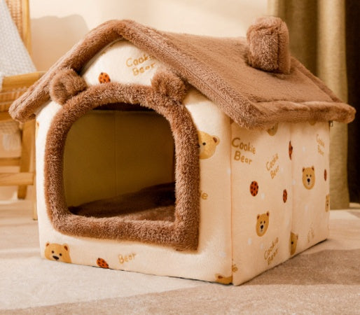 Foldable Dog House Pet Cat Bed Winter Dog Villa Sleep Kennel Removable Nest Warm Enclosed Cave Sofa Pets Supplies 6b42554e 8c