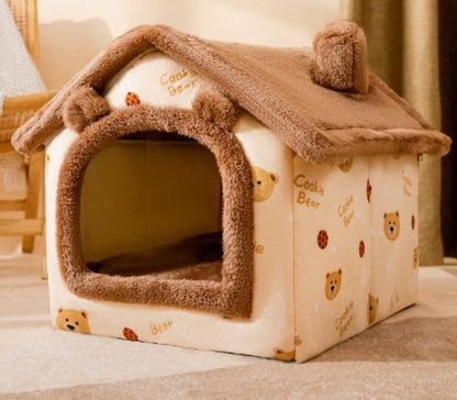 Foldable Dog House Pet Cat Bed Winter Dog Villa Sleep Kennel Removable Nest Warm Enclosed Cave Sofa Pets Supplies 6b42554e 8c