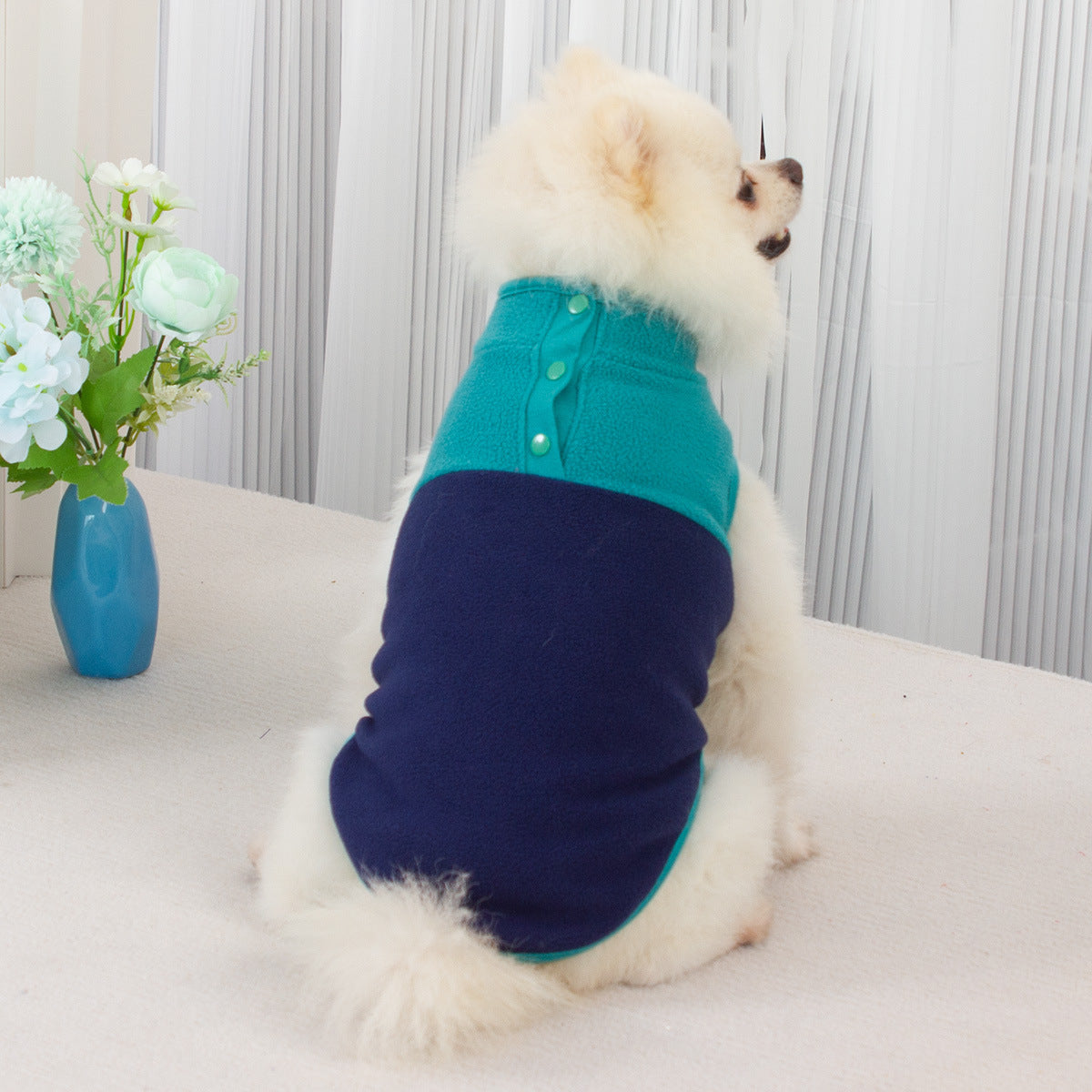 Stand Collar Placket Contrast Color Series European And American Fluffy Jacket 6b4bc23a b4b3 487e 9366 bf3e78329534