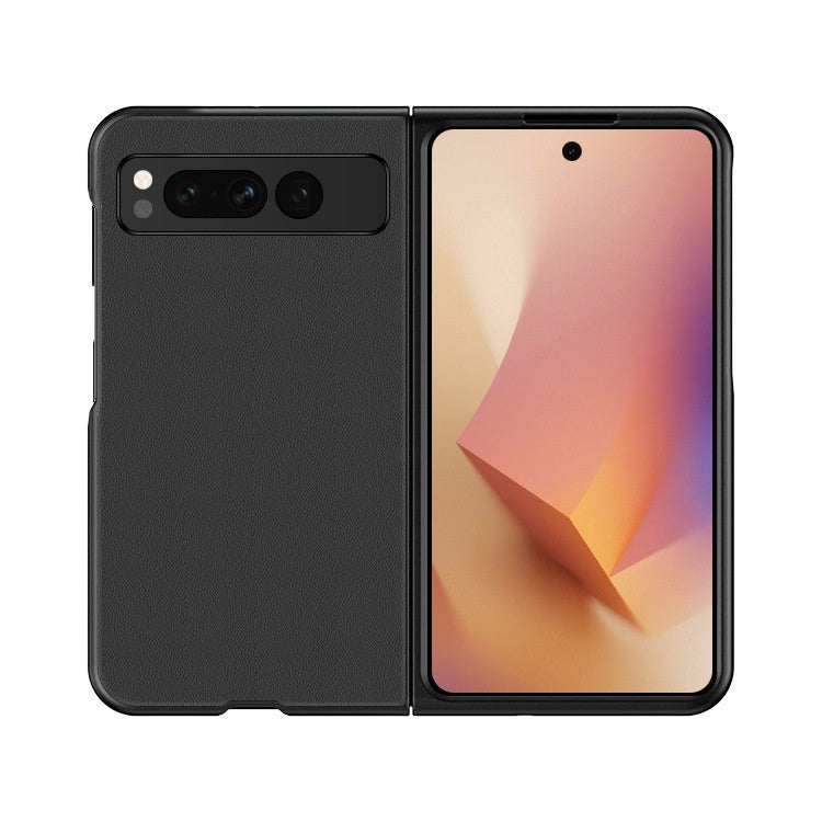 Plain Leather Anti-fall Ultra-thin Foldable Leather Protective Shell - 图片 9