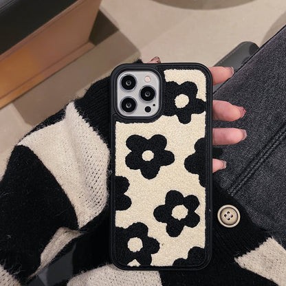 Plush Flowers Are Suitable For Ladies Autumn And Winter Mobile Phone Cases 6b763d59 5ebd 4c13 8bc4 b82d35537937