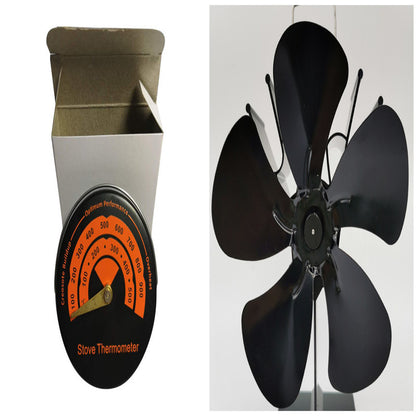 Thermal Power Fireplace Fan Self-starting Five-blade 6b79b1b0 b5c3 4a3b 8079 f9d0ed959794