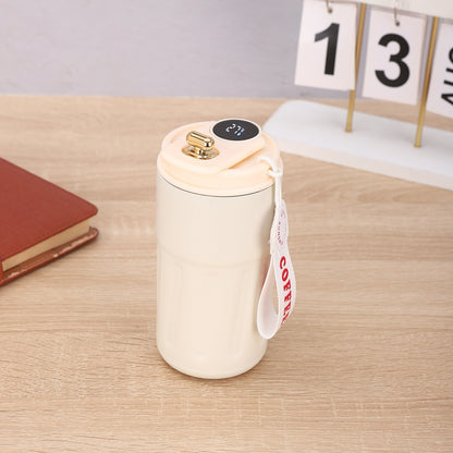 Smart Digital Thermal Bottle Portable Coffee Mug Stainless Steel Water Bottle In-Car Insulated Cup Keep Cold Vacuum Flasks 45