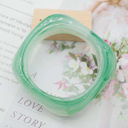 Marbling Acrylic Bracelet Shaped Irregular Square 6bb46a90 2a53 45b5 b85c dc5fbd47e997