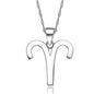 S925 Sterling Silver Twelve Constellation Pendant Fashion Simple 6bba7bff 795a 4781 817e afcbc385aa18