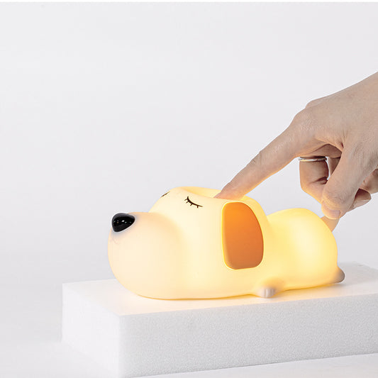 Silicone Night Lamp Cartoon Two-color Cute Dog Charging Home 6bbe67b3 e303 4b17 9696 97b5b26856c5