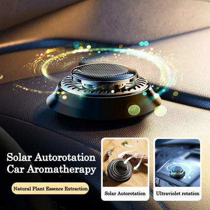 Portable Kinetic Car Air Freshener Solar Powered Double Ring Rotating Air Cleaner Perfume Fragrance Diffuser 6be91122 5c06 42