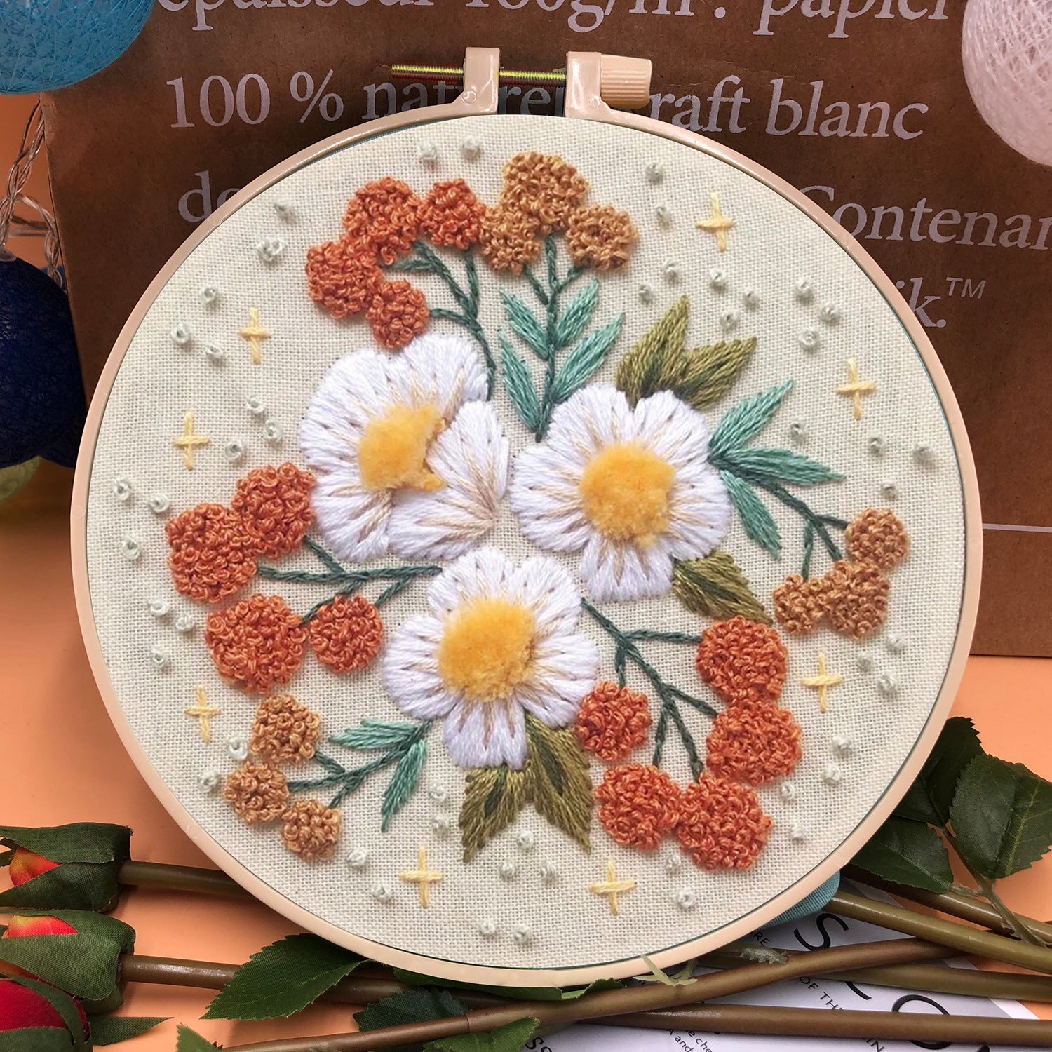 European Style Three-dimensional Fabric Embroidery Material Bag 6bf82879 dd03 45b1 bef7 2c9c3b02daee
