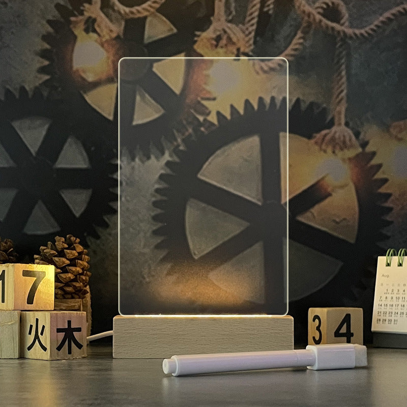Solid Wood Base Luminous Acrylic Transparent Note 6bf9cedd acaf 452f 9a3c 535865c12d27 feb950d3 25b6 42ba afff 31a247e241f2
