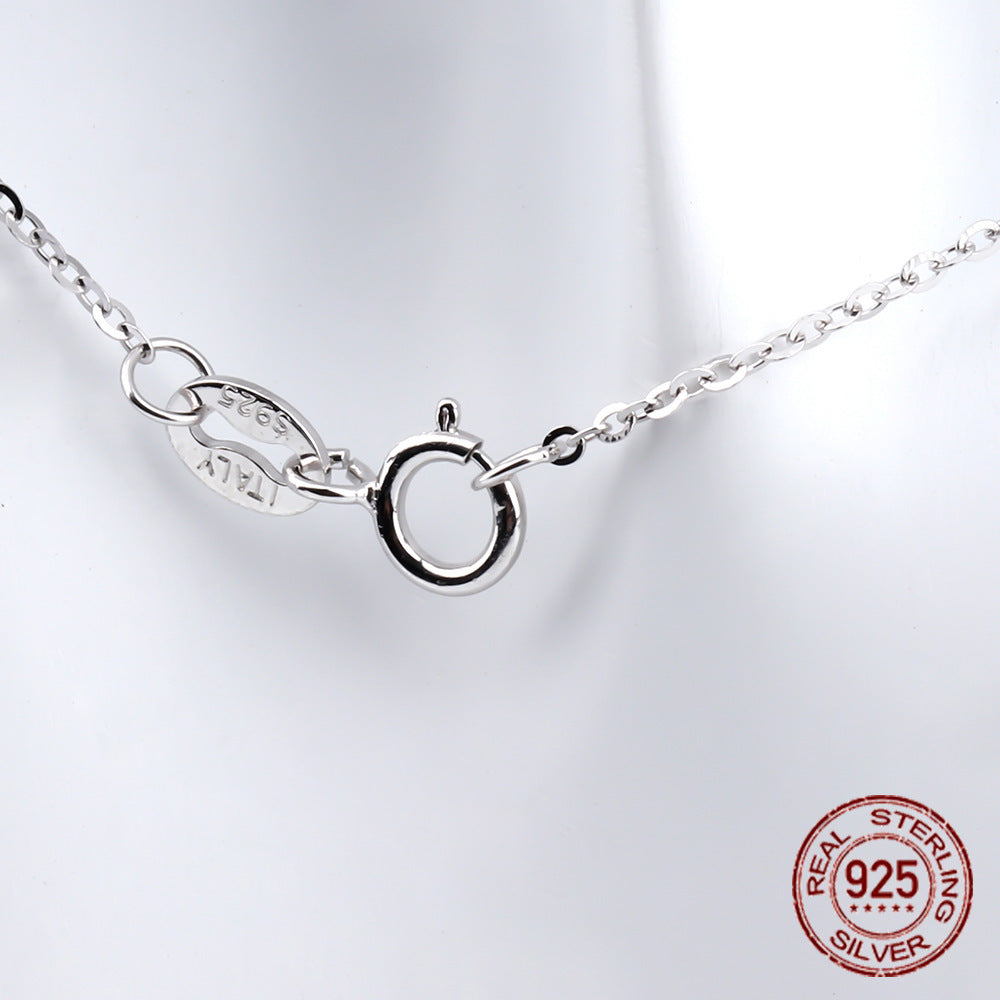 Women's Fashionable All-match Silver Flash European Chain Necklace 6c02afd6 35e0 4c2a b08c 0ba2705547fc