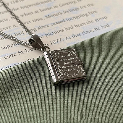 Book Lover Necklace Carved Openable Book Necklace 6c099a6d 3167 431f 9143 bae4b03d3ed8