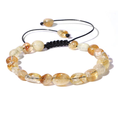 Natural Stone Traveling Irregular Beads Woven Bracelet 6c0a405f 7be6 4d74 988a de1d8d8d538e