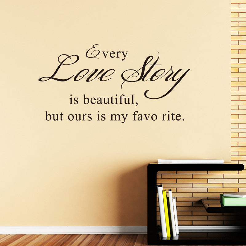 Every Love Storyy Printed Wall Stickers Proverbs English Poetry 6c162cd2 1c19 40b5 89d6 2e12ffceae17
