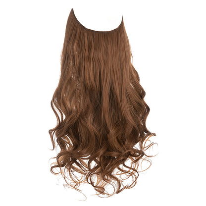 Wig Female Extension Chemical Fiber Long Curly Hair Matte High-temperature Fiber Fishing Thread Wig Set 6c2c5956 0b51 4c9e 83