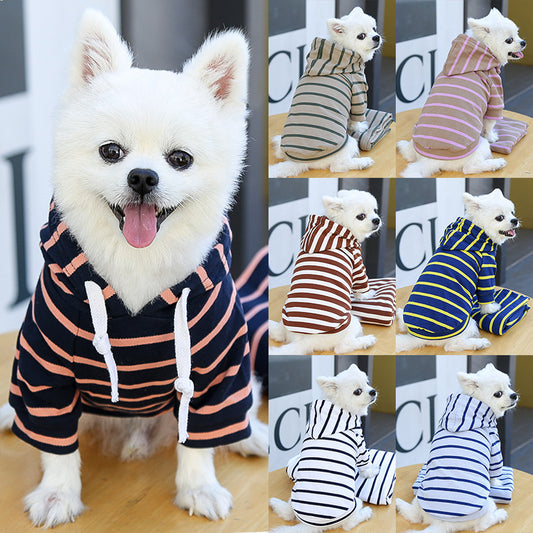 Pet Dog Cat Hoodie Striped Clothes 6c3a2c65 2ed4 44b7 b3e0 050ff6812ba5