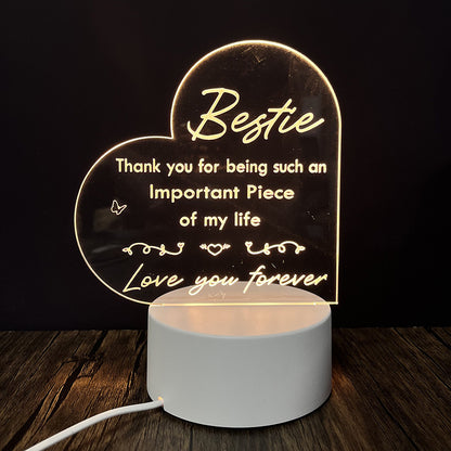 Creative 3D Night Heart Shaped Blessing Language USB Small Table Lamp 6c3efa56 7e9c 4cf0 8f16 dfd0847e43ab