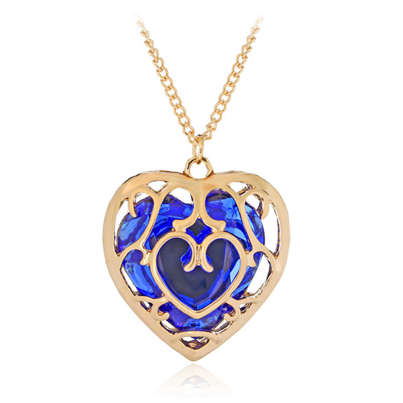 Fashion Hollow Heart Crystal Necklace 6c4715b7 491a 478c 9453 cb635f16198a