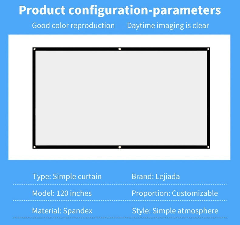 Polyester Portable Folding Da-mat Screen Projection Film Cloth 6c6fd3e4 f865 4632 b81a 7cf8ddfe7687