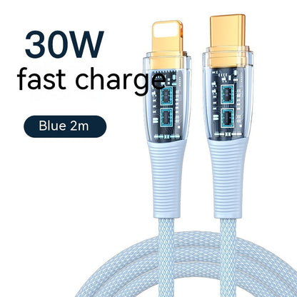 Low Temperature Fast Charging Transparent Data Cable - 图片 15