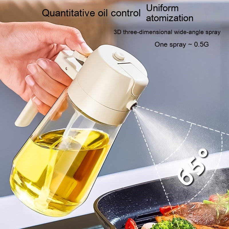470ML Olive Oil Sprayer Dispenser For Cooking BBQ 2 In 1 Glass Oil Vinegar Soy Sauce Spray Kitchen Oil Bottle For Air Fryer - HD Wireless Product #3