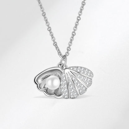 Shell-shaped Artificial Pearl Necklace 6c899124 a441 4565 83a0 64fbe79bd244