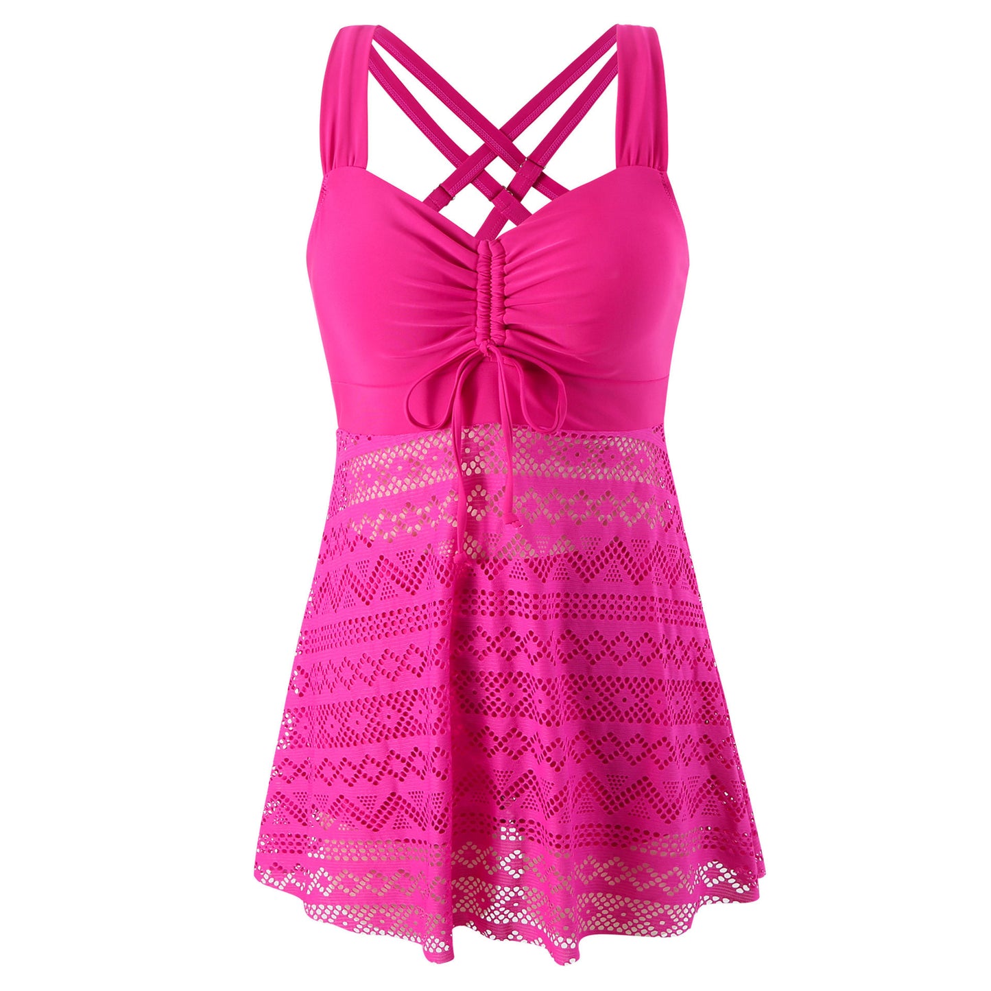 Korean Version Of Solid Color Lace One-piece Swimsuit 6c8b790b 7c01 4eb6 8b4b bafcc1320eb8