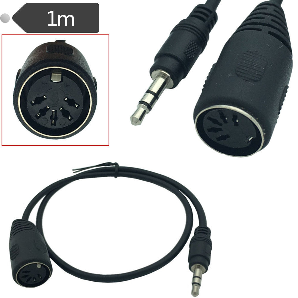35 Male To DIN 5p Female Audio Plug To MIDI Adapter Cable Audio MIDI DIN 5PIN Cable - HD Wireless Product #2