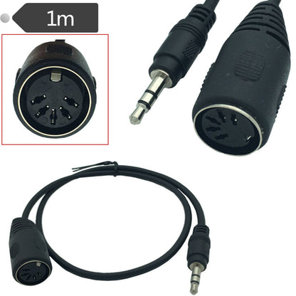 35 Male To DIN 5p Female Audio Plug To MIDI Adapter Cable Audio MIDI DIN 5PIN Cable - HD Wireless Product #2