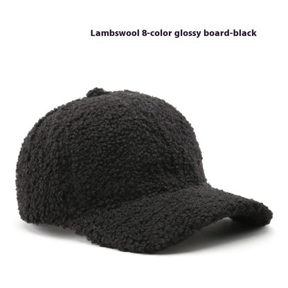 Baseball Cap Fashion Retro Solid Color Lamb Wool Curved Brim 6c90091c 0ba5 42c8 87ea 52fec03572e0 trans
