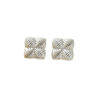 European And American Earrings Square Hollow Square Stainless Steel 6cbbacca 684a 4592 a9ab 7a920fdd1910