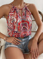 Printed Notched Neck Sleeveless Tank Top 6cbbf101 c72c 4e39 b8ad 8ec145ff10f3 a509462e 885c 4b83 93d9 7bc925232ce2