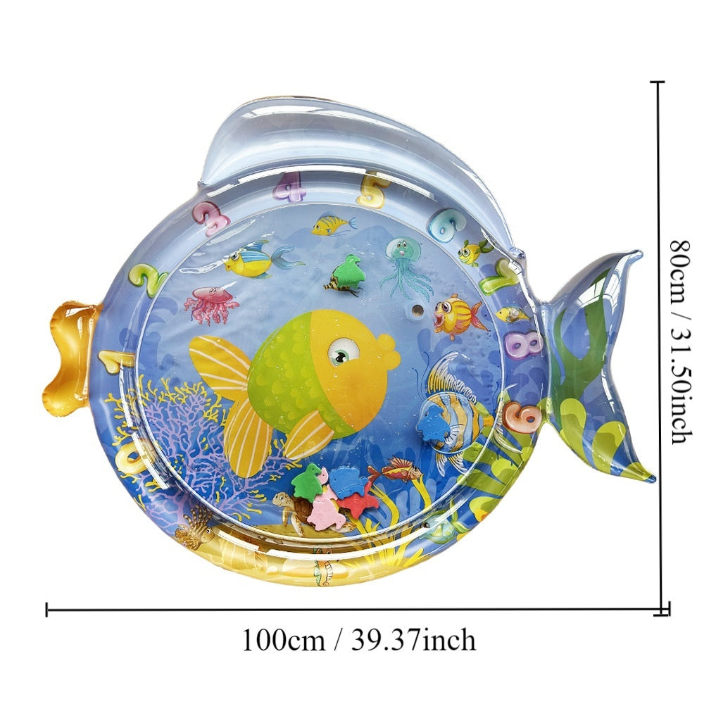 Children's Inflatable Marine Animal Racket Water Cushion Baby Crawling Racket Water Bag Racket Water Cushion Climbing Pad 6cc