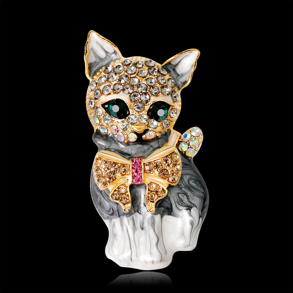 Fashion Personality Cute Green Eyed Kitten Brooch 6cc9223c f765 4eee 8eb0 555443e3c00b