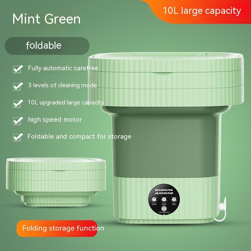 Plastic Folding Washing Machine Automatic Washing Underwear Panty Socks Baby Pet Clothes Dormitory Washing Integrated 6cff9b0