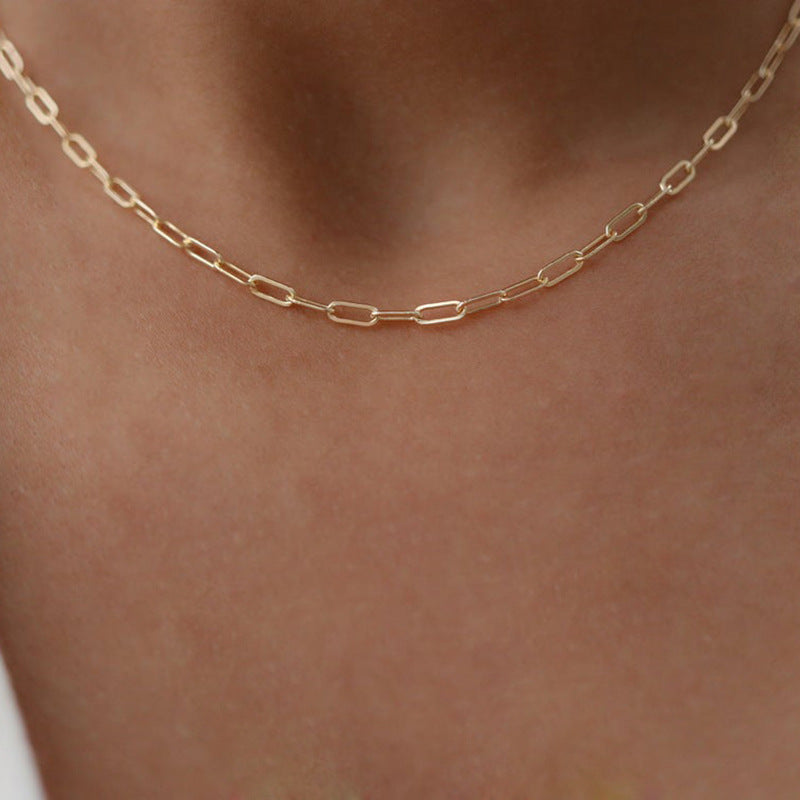 Women's Simple Single-layer Cross Chain Necklace 6d07b2ee a490 4931 a8e9 ae41e66d8691