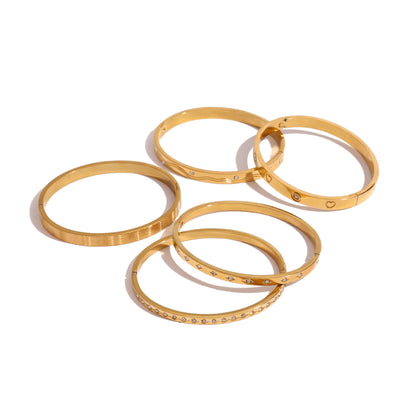 European And American Stainless Steel Zircon Bracelet Buckle Bracelet 6d0bb761 6895 4543 8563 4b8692891ac8