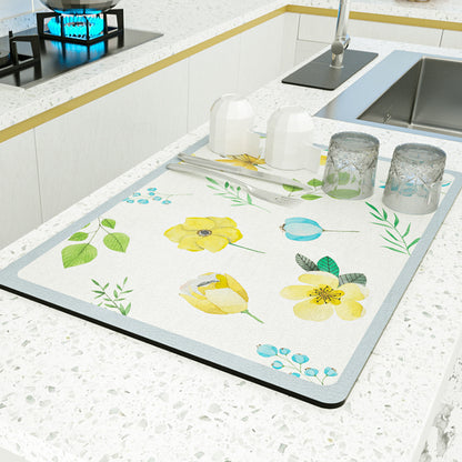 PU Leather Kitchen Countertop Draining Bar Table Insulation Bowl Plate Pot Absorbent Bathroom Mat 6d0ef1c9 ce85 4179 8906 0c8