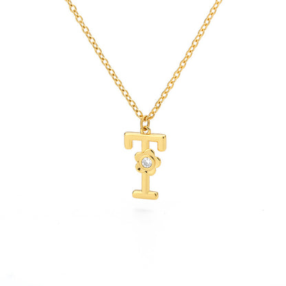 Rose English Alphabet Pendant Necklace 6d27dd3b f8e7 4277 bf0e 8f8c3762d52d