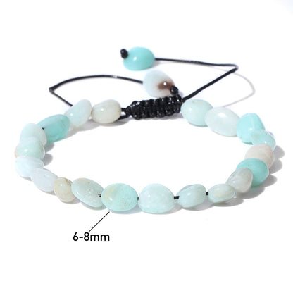Natural Stone Traveling Irregular Beads Woven Bracelet 6d28307f ef08 4fa9 b657 05372b749d43