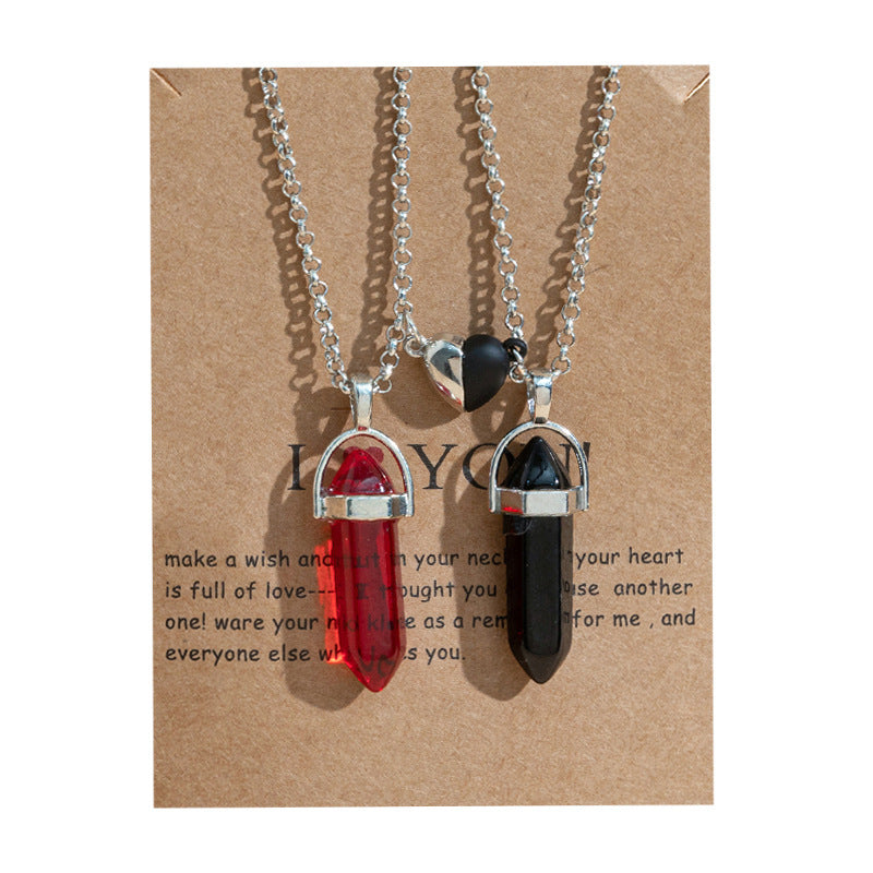 New Hexagon Pendant Necklace Couple Magnetic 6d28e7b0 ab6f 4097 bf05 cecad5150b5e